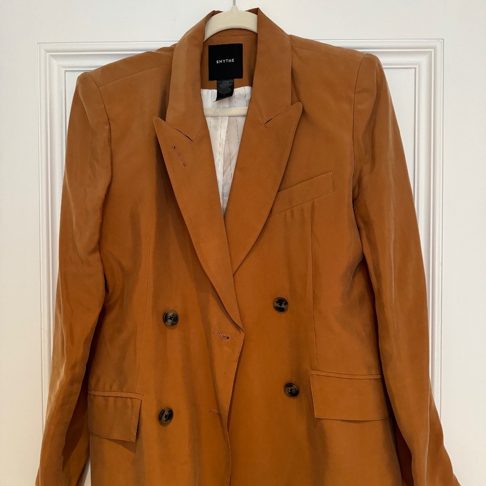 Smythe DB Tuck In Blazer in Burnt Orange